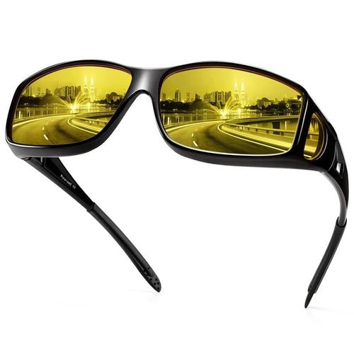 Night vision driving glasses