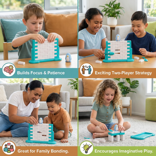 Penguin Ice Wall Balance Family Game