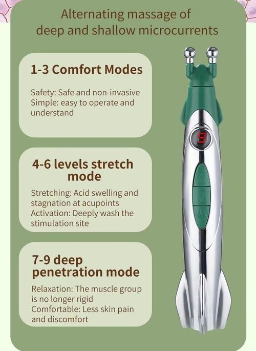 2-in-1 Electronic Acupuncture Pen Pulse Muscle Relax Massage Pen