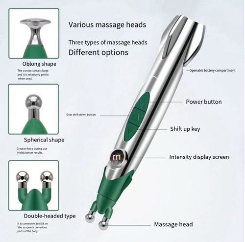 2-in-1 Electronic Acupuncture Pen Pulse Muscle Relax Massage Pen