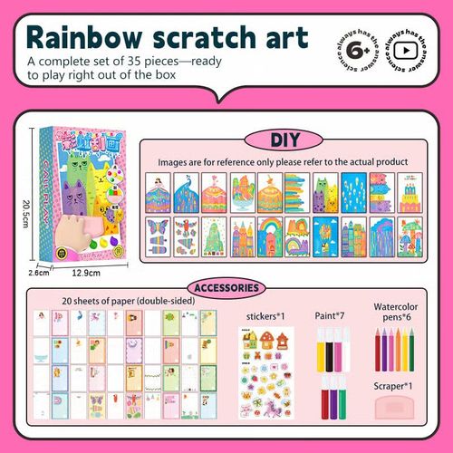 DIY Rainbow Scratch Art