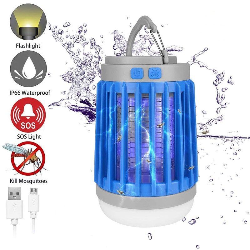 Mosquito and Bug Killer Lamp For Indoor & Outdoor Camping（ Equipped with solar energy）