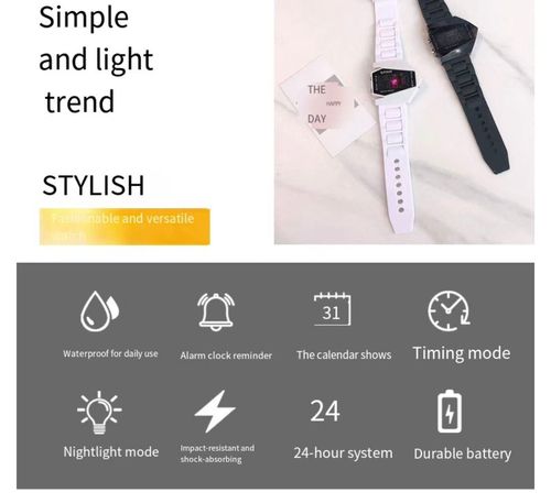 Creative luminous LED watch in the shape of an airplane