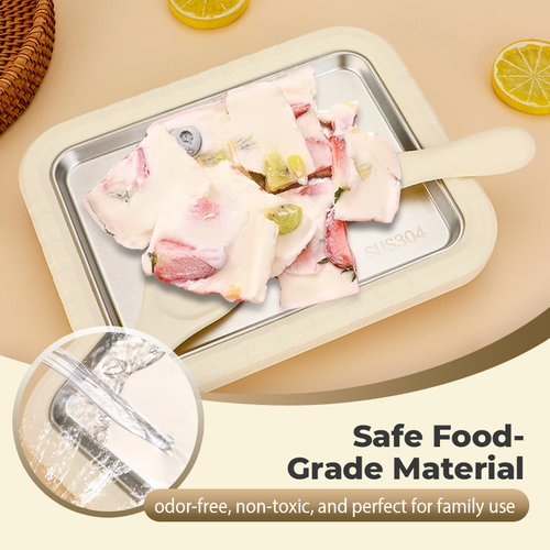 Do-It-Yourself Cold Plate Ice Cream Roll Maker