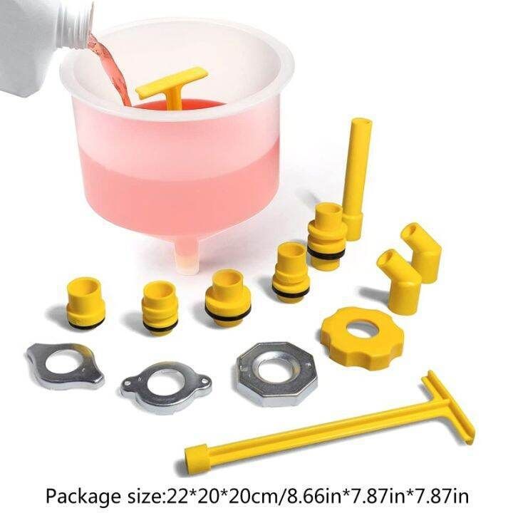 💥Exclusive Offer🔥Engine Oil Funnel Set, 1.36 Qt Automotive Oil Funnel Kit