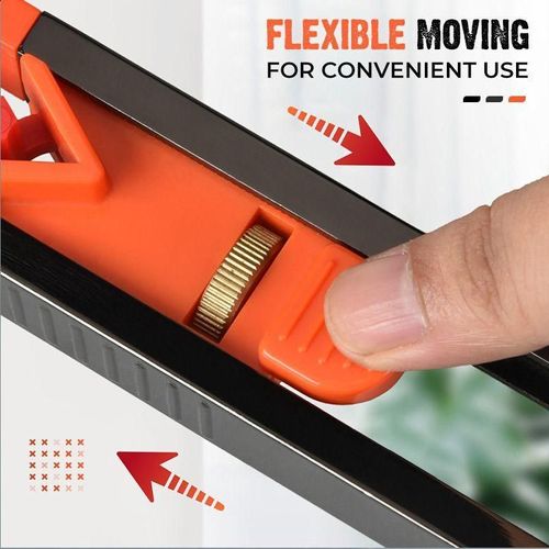 Irregular Contour Measuring Radian Ruler with Lock