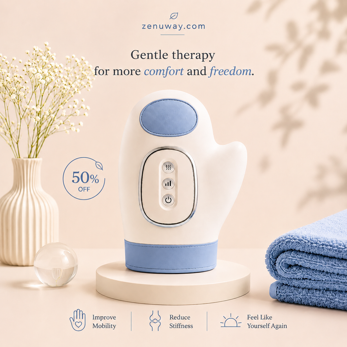 ⏳Limited 50% Discount⏰Smart handheld massager with heat function – air pressure & finger zone massage for hands & wrists ✋🔥