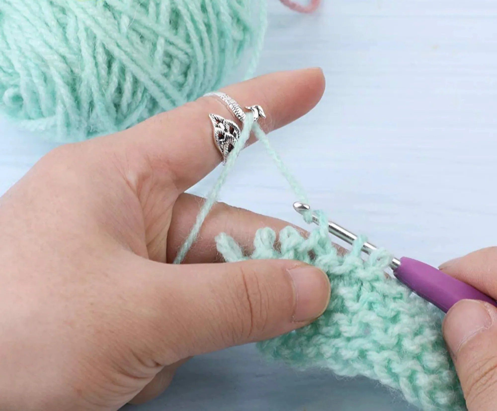 Adjustable Crochet | Knitting Rings ( Buy one, get one free ）