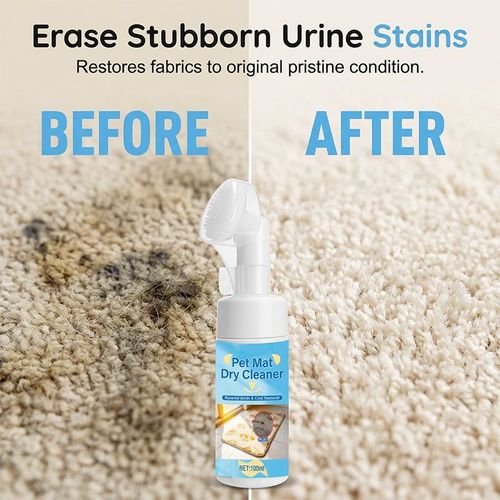Waterless Foaming Cleaner For Pet Pads With Brush