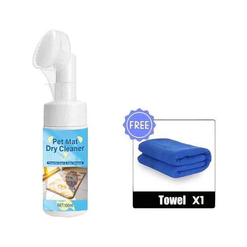 Waterless Foaming Cleaner For Pet Pads With Brush