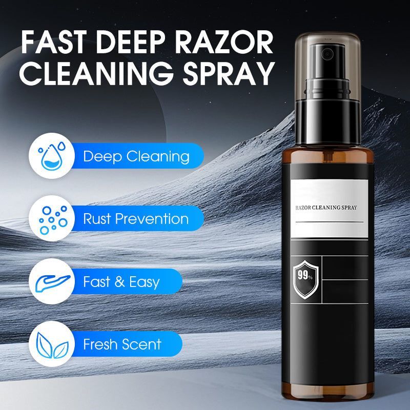 💥 BUY 1 GET 1 FREE! 🔥 Fast Deep Razor Cleaning Spray – Essential for All Men in 2026 🎁✨