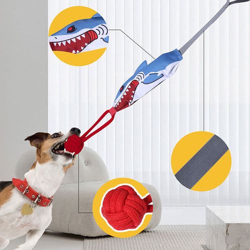 Interactive Shark Dog Tug Toy