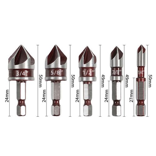 Steel Countersink Drill Bit Set