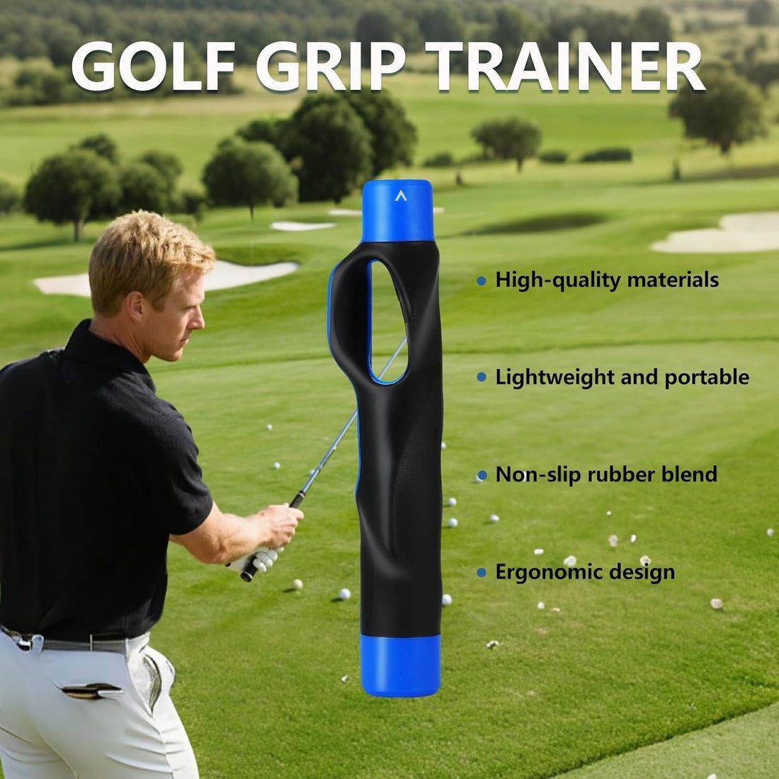 💥 Golf Grip Trainer - Golf Swing Aid Club Attachment for Correct Hand Placement
