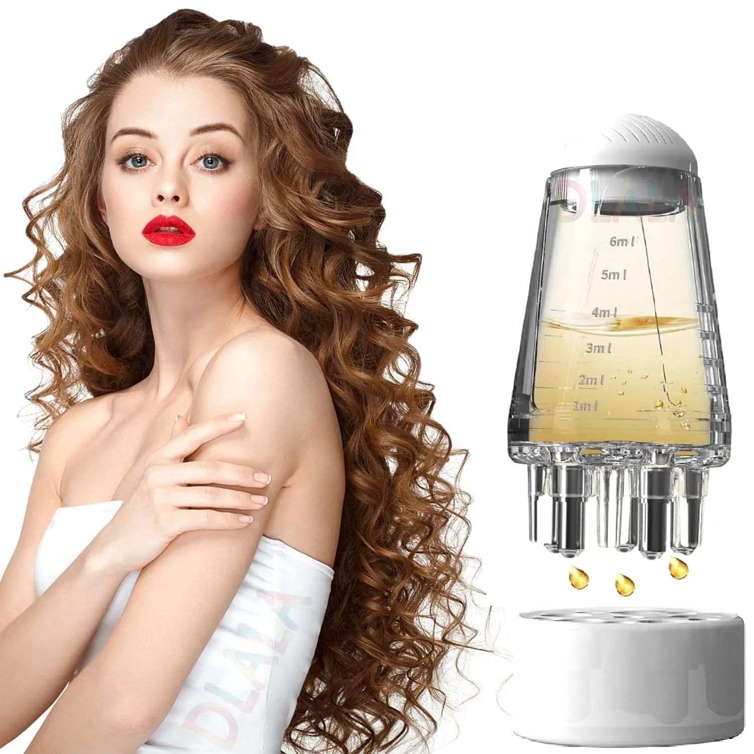 (1 Pc) Hair Oil Applicator Bottle – Precision Scalp Oil Comb Applicator for Hair Care
