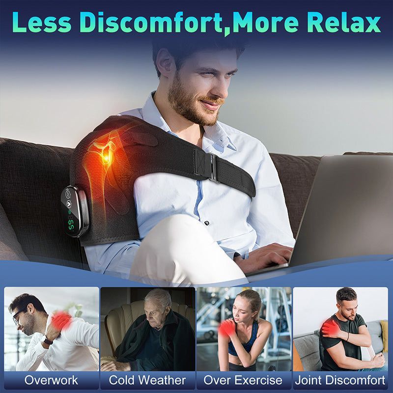 ✨🔥Heated Shoulder Brace with Vibration for Men & Women