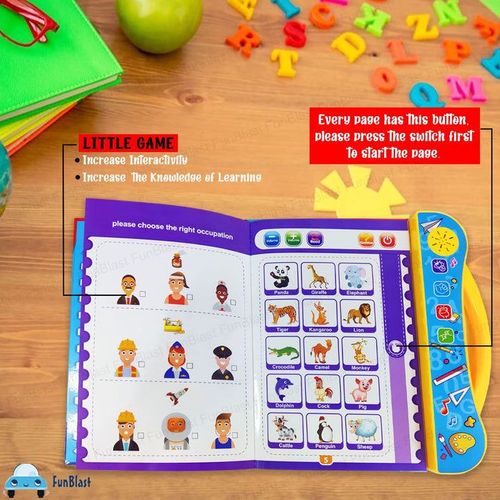 💫Interactive Children Book - Musical English Educational Phonetic Learning Toy Book