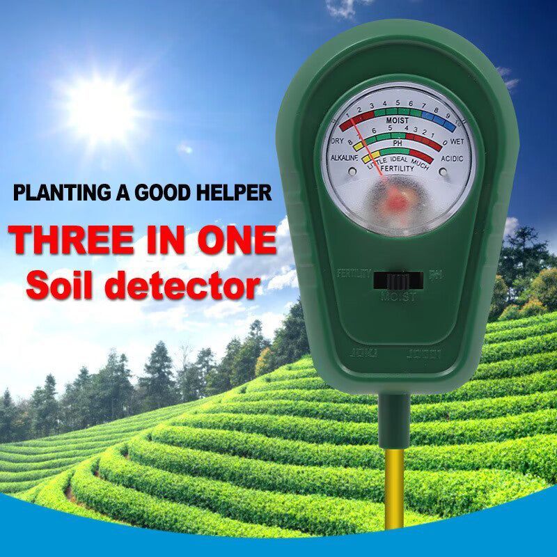 🌱 50% OFF! 🔥 3-in-1 Soil Analyzer with Pointer Display – Measures pH, Moisture & Light – Ideal for Garden, Lawn or Potted Plants – Easy Plug-in Assembly, No Batteries Required 🌿