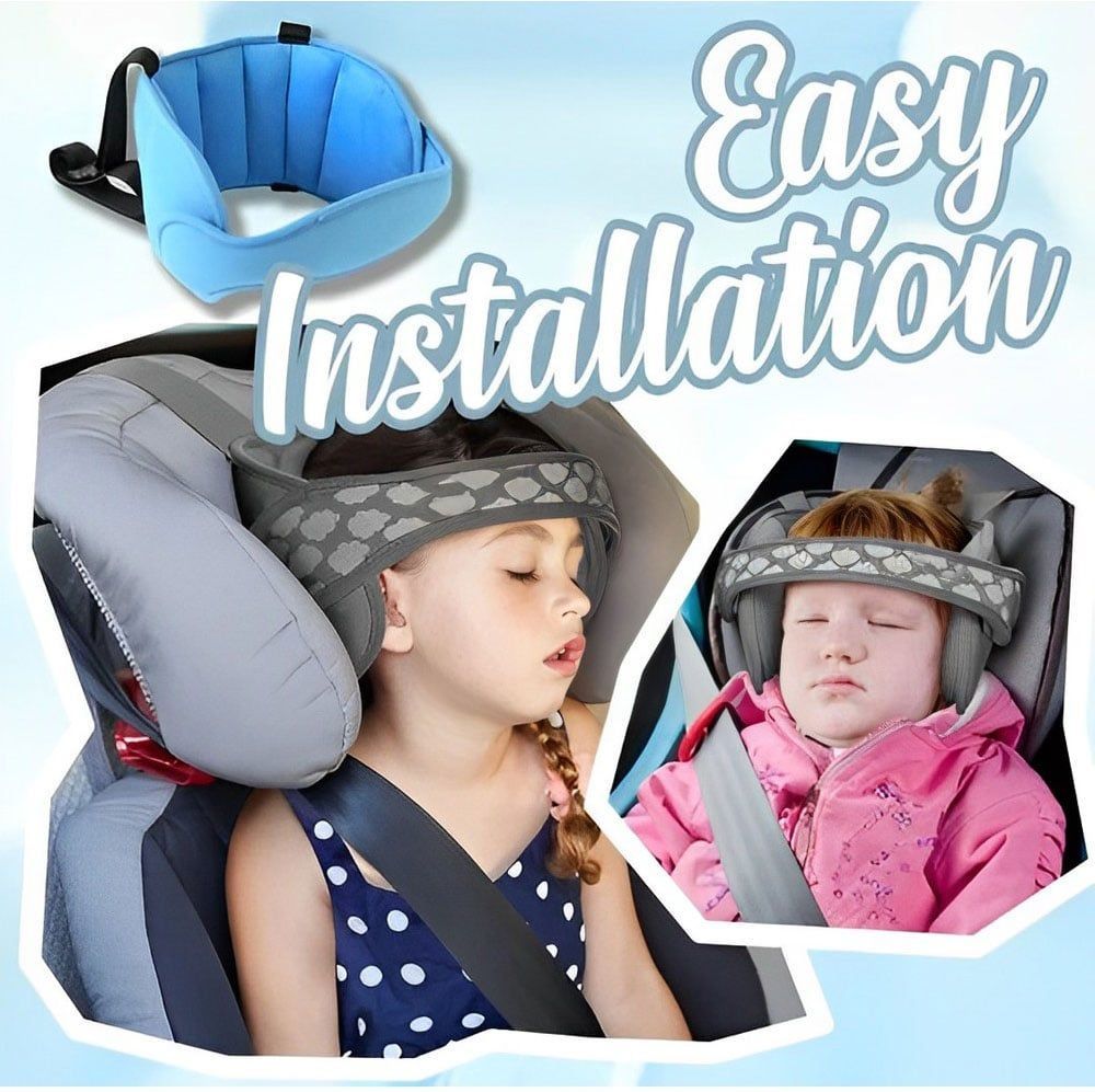 🎁Child Car Seat Head Support - Baby Safety Car Seat Neck Relief Holder, Adjustable Head Band Strap Headrest