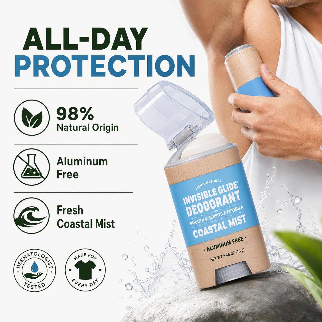 49% Off | Invisible Antiperspirant Spray (Coastal Mist Scent)