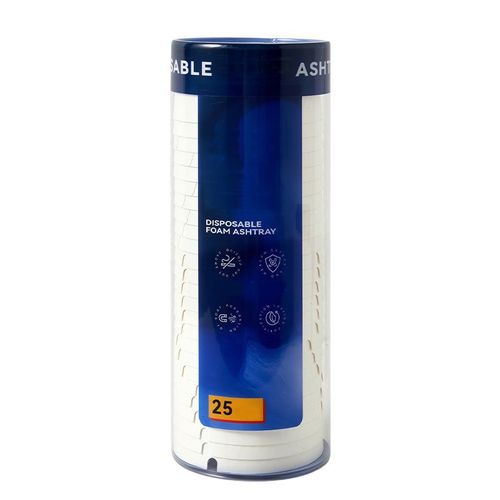 Disposable Ashtrays with Ash Absorbing Gel