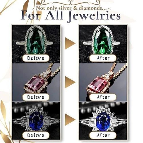Jewelry cleaning spray
