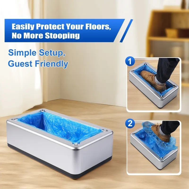 🔥Shoe Covers Dispenser with 100pcs Shoe Cover Disposable Non Slip