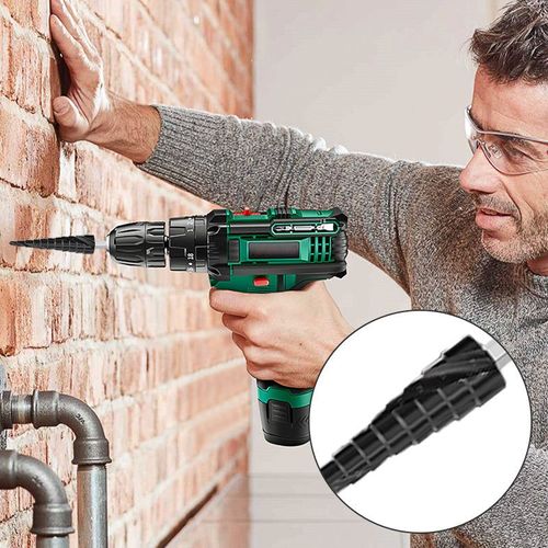 High Hardness Spiral Flute Step Drill Bit Set