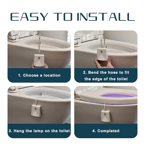 Waterproof LED Rechargeable Toilet Smart Night Light