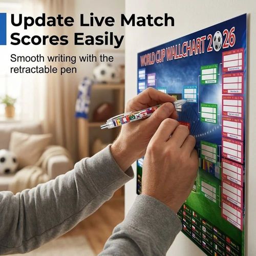 Soccer Fan Wall Chart Kit