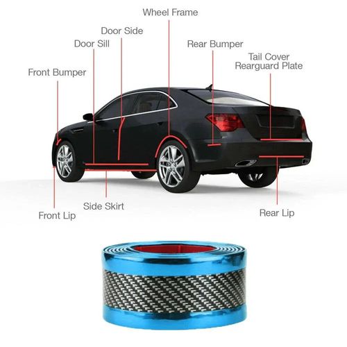 Carbon 5D protective film for cars