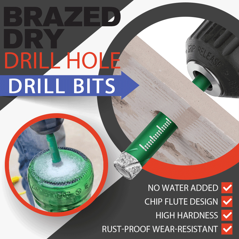 Brazed Dry Drill Hole Drill Bits（5pcs）