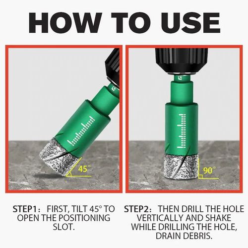 Brazed Dry Drill Hole Drill Bits（5pcs）