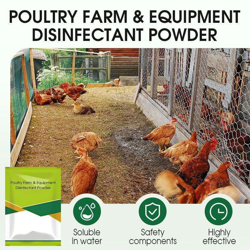 🔥（buy 1 get 2）100g Poultry Farm & Equipment Disinfectant Powder
