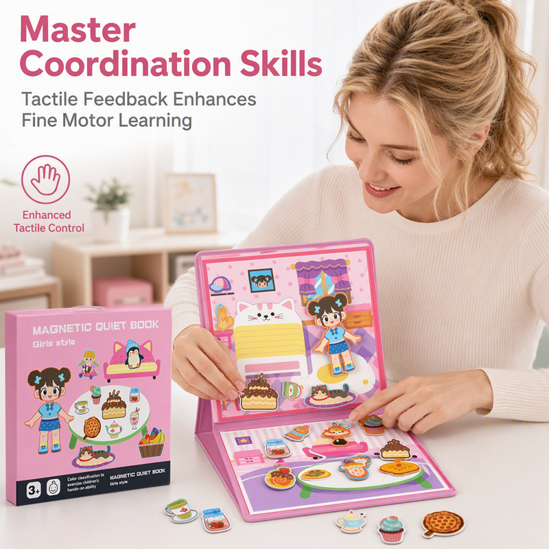 Kids Magnetic Quiet Book Folding Puzzle Scene