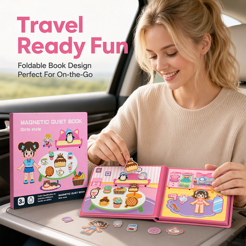 Kids Magnetic Quiet Book Folding Puzzle Scene