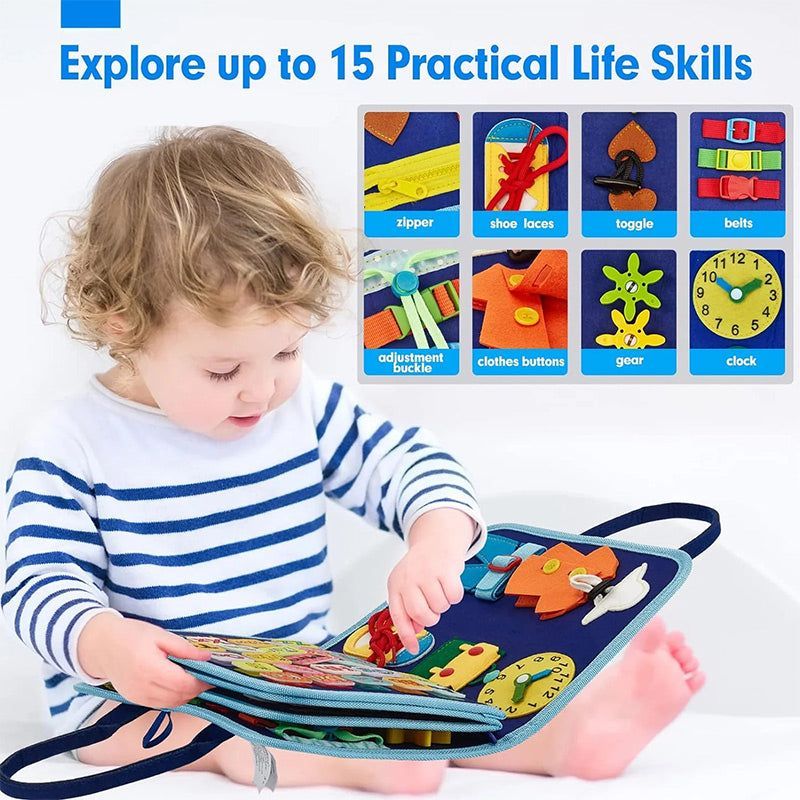 🔥Clearance Sale - 50% OFF🔥Toddler Busy Board | Preschool Learning Activities | Gift for Kids
