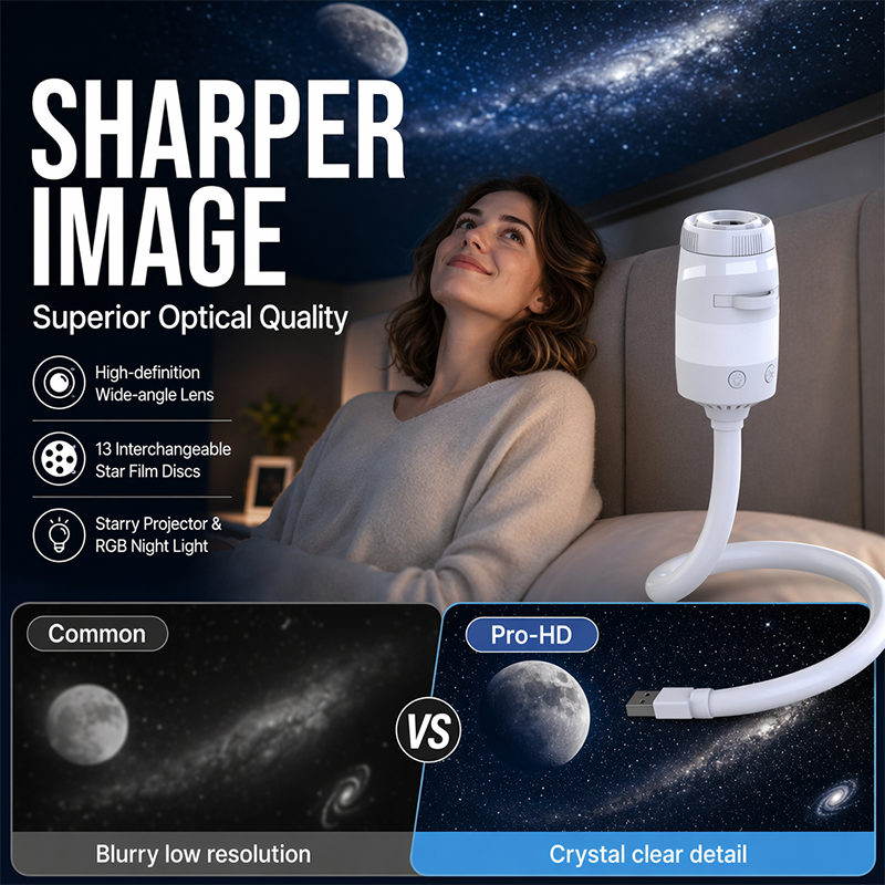 📢📢50% OFF !! ⏰Galaxy Projector Lamp with Starry Discs