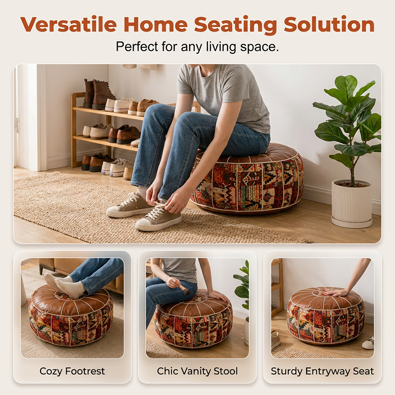 🔥 50% OFF 🛋️ Multifunctional Storage Ottoman Pouf – Hidden Storage, Comfortable Seating