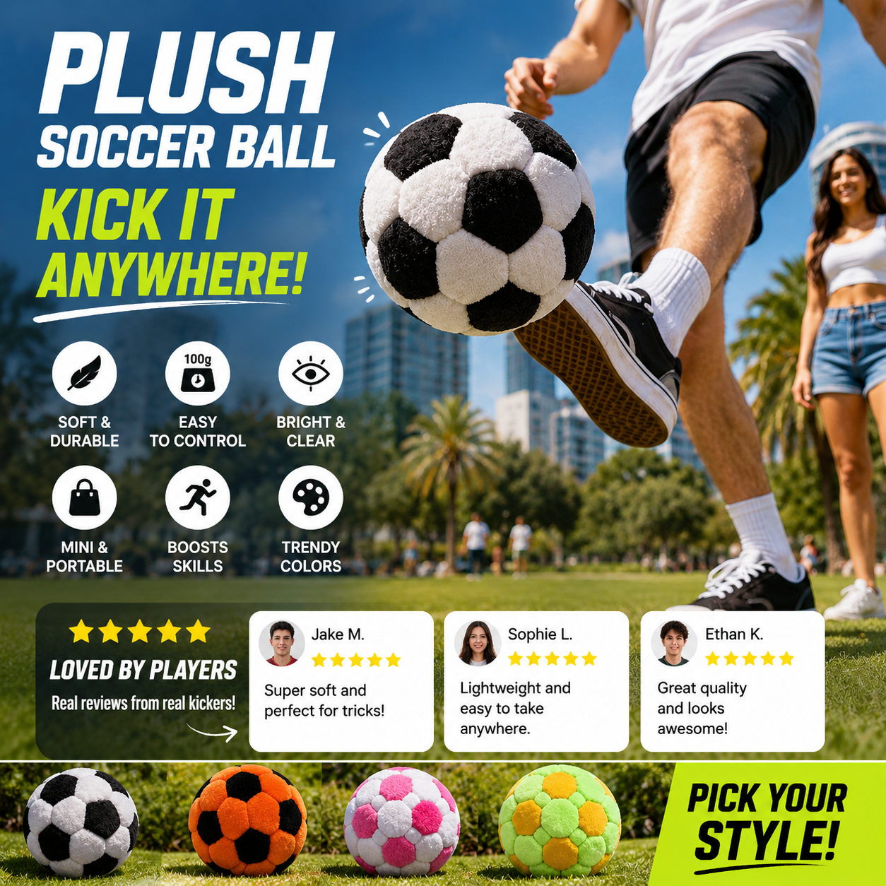 💥Buy 1 Get 2  💥 Portable Outdoor Soccer Training Footbag💥