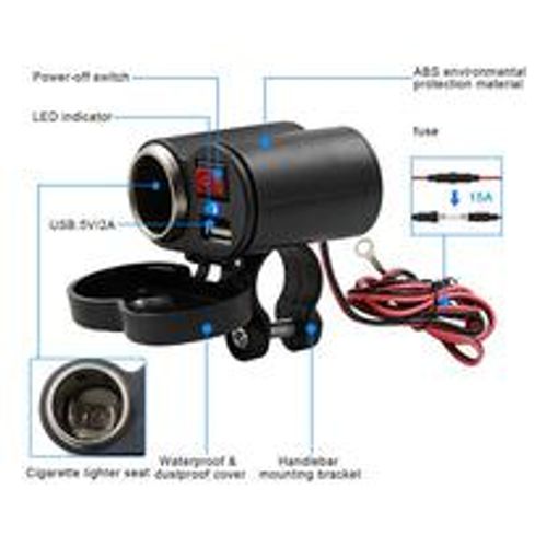 USB charger cigarette lighter combo