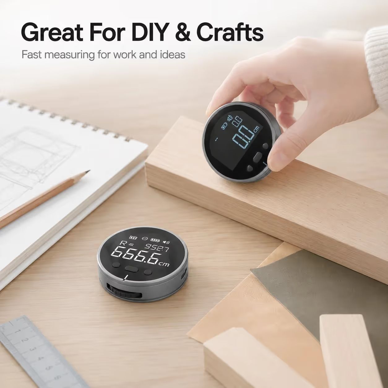 ⭐Digital Rolling Measuring Tool with LCD Displa