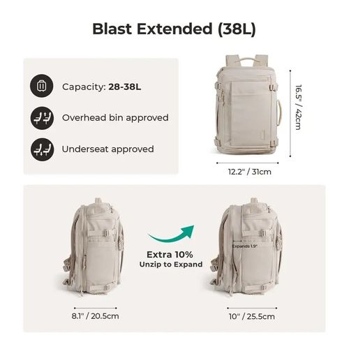 Waterproof Carry-On Travel Backpack