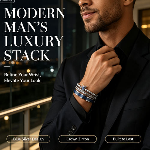 Men's 3-Piece Bracelet Set