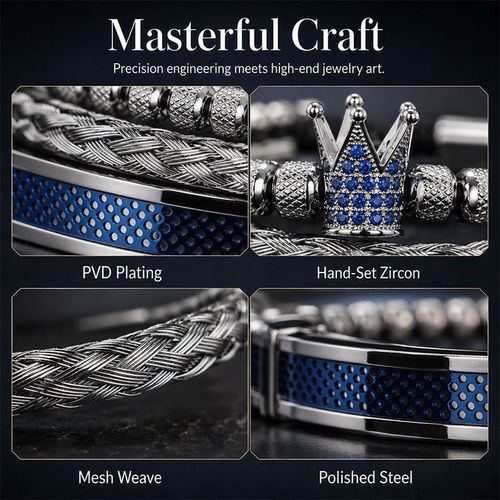 Men's 3-Piece Bracelet Set