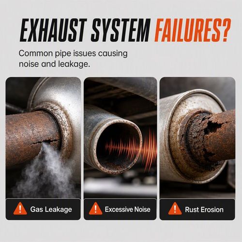 High-temperature exhaust pipe repair adhesive