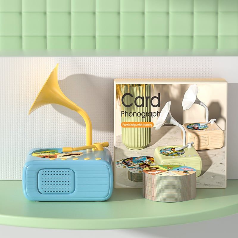 🏆Flash Sale⚡ 50K+ SOLD! Almost Gone💥🎶Children's Phonograph (Includes 96 Cards & 8 Recording Cards) 💖