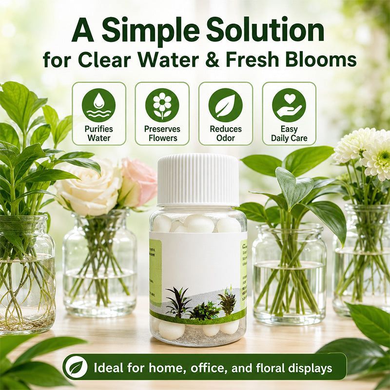 🔥BUY 1 GET 1 FREE!🌸Purifying Tablets for Hydroponic Plants and Cut Flowers🍀