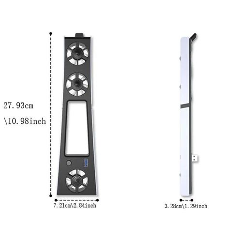 PS5 Slim Cooling Fan with LED‑Light