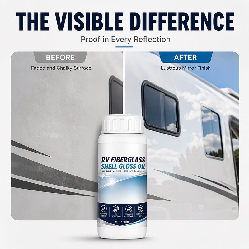 🚐💎 60% OFF! 🛡️Fiberglass Gloss Restorer – UV Protection & Weather Barrier for RVs